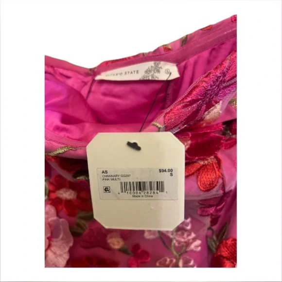 Altar'd State Pink Floral Strapless Dress - Picture 5 of 5